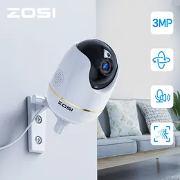 IP Cameras ZOSI Dome Camera 3MP HD Pan/Tilt/Zoom Wireless Wifi Security Surveillance System Two-Way Audio Baby/Nanny/Pet Monitor 230922