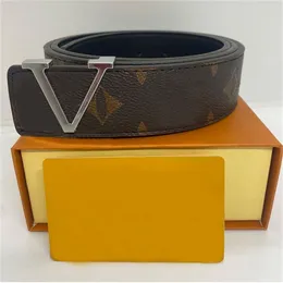 designer belt for Women Genuine Leather Cowhide Width 3.8cm Men Designers Belts Bronze Buckle Silver Womens