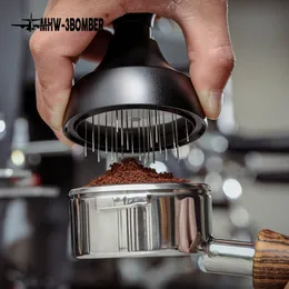 Tampers MHW 3Bomber Coffee Grounds موزع الإبرة لمدة 51 مم 58 ملم portafilter espresso expresso express قابلة للتعديل أدوات التحريك 230923