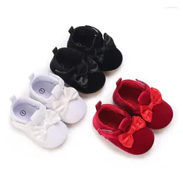 First Walkers Autumn Baby Girl Princess Shoes 1 Year Casual Anti-Slip Bow Sneakers Spring Toddler Soft Soled 0-18 Months