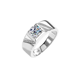 Luxus-Ring, Designer-Ringe für Damen, 925er Sterlingsilber, eingelegter VVS-Moissanit-Diamantring, Pass-Diamant-Tester, Herren-Liebesring, Verlobungsring, Nagelring, Paarschmuck