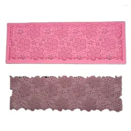 قوالب الخبز 1 PC EST FLOWER SILICONE LACE MOLD MOLDANT CAKE TOMATION TAMORITIONS COTALOGHTS GUMPASTE K809