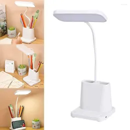 Table Lamps Adjustable USB Dimmable Touch Switch LED Desk Lamp Pen Phone Holder Reading Light