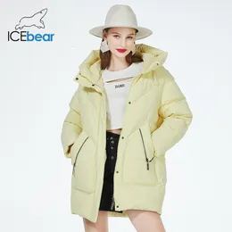 Women's Down Parkas 2023 women's winter puffer jacket midlength casual hooded windproof cotton coat brand clothing GWD3922I 230922