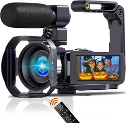 Видеокамеры Профессиональная видеокамера 4K с Wi-Fi, цифровая видеокамера для потокового видеоблога на Youtube, 18-кратный замедленный стабилизатор для веб-камеры Videcam 230923