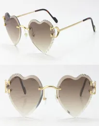 Novo designer de óculos de sol mulheres c decoração metal sem aro moda óculos de sol emparelhamentos sapatos sacos luxo diamante corte lente angular t4518377