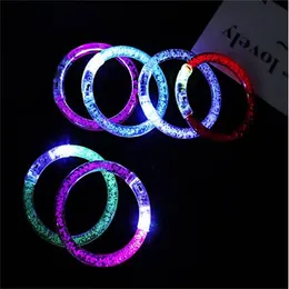LED -armband armbandsband Glöd i Dark Party Favor levererar Neon Light Up Armband Toys Wedding Decoration GC2332