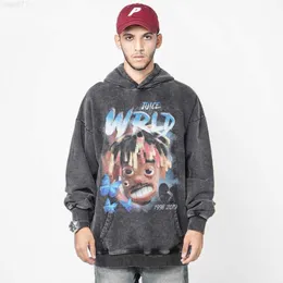 Bchiphop Rap Singer Hoodie Men's Spring and Autumn Thin Loose Oversize Versatile Fashionyuwm