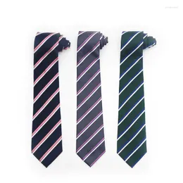 Bow Ties Fashion Tie för män Business Meeting Weeding Cravate Green Nathtie Blue Striped Man Gravatas 8cm gåvor
