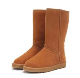 Classic Design U5815 tall women snow boots keep warm boot Cowskin Sheepskin Plush fur boots dustbag card beautiful christmas gift 9473232