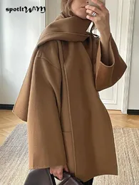 Damen-Wollmischungen, modisch, fester Schalkragen, Damen-Wollmantel, elegant, einreihig, langärmelig, weibliche Mäntel, Herbst, Damenmode, Streetwear, Oberbekleidung 230923