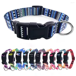 Dog Collars 10 Styles Bohemian Printing S-L Fashion Durable Dogs Collar High Quality Exquisite Boho Pets Supplies Accessories