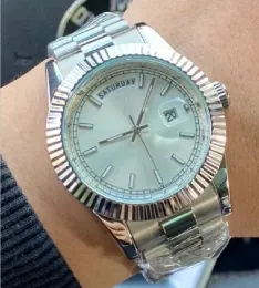 Мужские кварцевые автоматические спортивные часы 41 мм 904L, светящиеся водонепроницаемые часы из нержавеющей стали, классические сапфировые часы, наручные часы