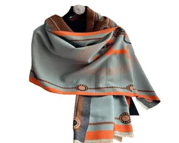 2022 Designer Scarf Europe and America letter stripe Imitation Cashmere Double sided Keep warm scarfs Jacquard tassel fashion shaw9456857