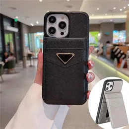 Etui telefoniczny na iPhone 15 Pro Max 14 Pro Max 15pro 14plus 12 13 11 x xr xs projektanci iPhone Case Samsung Galaxy S23 Ultra S22 Plus S21 Pokrywa T Trójkąt Poręczy karty Uchwyt.