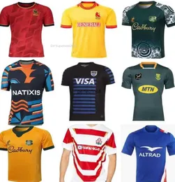 Kjnq 2023 Neues Mode-T-Shirt Rugby-Bekleidung Herren Afrika Spanien Argentinien Trikot Italien Australien Maori Palästina Sierraleone Janpan Benutzerdefinierte Herren Teamsport