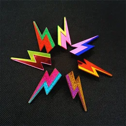 Stud KUGUYS Glitter Lightning Acrylic Stud Earrings For Women Multicolor Jewelry Mirror Trendy Fashion Summer Classic Accessories 230923