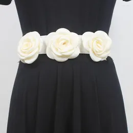 أحزمة الأزياء للسيدات مرنة الزهرة cummerbunds اللباس الإناث الكورسيهات زخرفة حزام واسعة R1672