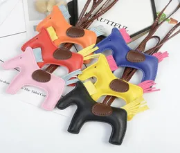 Horse Cartoon Design Simulated Animal Key Chain Brand Designer Bag Backpack Print KeyRing Charm Cartoon Pattern Car Keychain Phone8590531