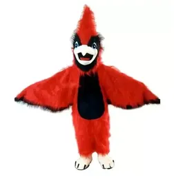 Hallowee Red Eagle Bird Mascot 의상 만화 애니메이