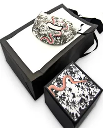 Marca famosa marca cobra padrão pulseira e colar caixa conjunto marca original sacos jóias presente 2858508