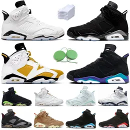 6 erkek basketbol ayakkabıları Jumpman 6s Spor Sneaker Aqua Sarı Ocher Ters Oreo Serin Gri Metalik Gümüş Gümüş Gece Yarısı Deniz Kuvvetleri Kızılötesi UNC Hare Mens Trainer Spor Spor Ayakkabı Us7-13