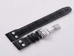 20mm 22mm Genuine Calf Leather Watch Strap with Buckle Clasp Men039s Watches Band for Fit IWC Bracelet Top quality3212310