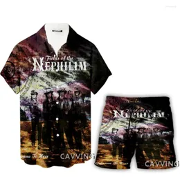 Men's Tracksuits Fields Of The Nephilim 3D Print Casual Hawaii Shirts Shorts Beach Suit Clothes Women/ Sets