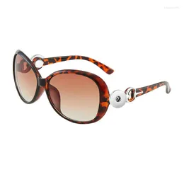 Sunglasses 2023 Round Fashion Latest Style 18mm Snap Button Glasses Sun-glasses DIY YJ211