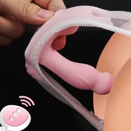 Vibratorer Par Massager Masturbator Telescopic Heat Vibrator för kvinnor G SPOT Big Dildo Vaginal Tongue Slicking Sex Toys For Adult 230923