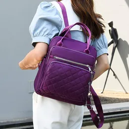 Sırt çantası moda omuz çantası el taşıma nakış çizgisi eşkenar eşde