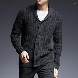 Men's Sweaters Brand Jumpers Fit Autumn Clothes Slim Casual Thick Korean Style Knitwear Mens 2023 Cardigan Quality Sweater Fashion High Man