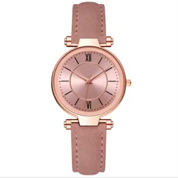 McyKcy Brand Leisure Fashion Style Womens Watch Good Selling Pink Leather Band Quartz Battery Ladies Watches Wristwatch307Y