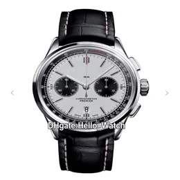 New Premier B01 Steel Case AB0118221G1P1 VK Quartz Chronograph Mens Watch Stopwatch White Dial Leather Strap Watches Hello Watch 6243H