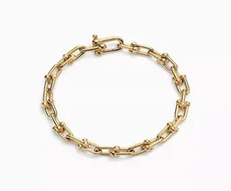High 925 silver jewelry men bracelets chunky chain gold rose silver color charm bracelet for women unisex punk link hip hop 17cm 19cm christmas gift3328387