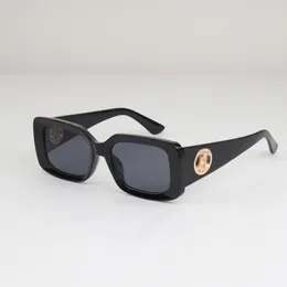per donna Bb occhiali da sole neri stile euro americano rettangolare da donna occhiali da sole da uomo montatura per occhiali UV