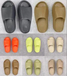 2022 Designer Sandals Men Woman Sandal Black White Resin Pure Ochre Pattern Bone Slippers Foam Mens Womens Slide Slipper Slides Sl1730980