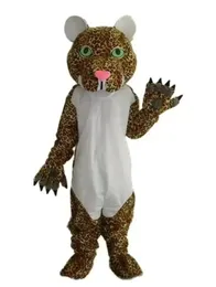 Erwachsene Größe Leopard Maskottchen Kostüm Halloween Weihnachten Cartoon Charakter Outfits Anzug Werbung Broschüren Kleidung