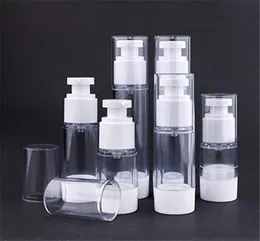 15ml 30ml 50ml 80ml 100ml 120ml Airless Pump Bottle Vacuum Press Lotion Spray Pump Containers Refillable Portable Travel Bottles1308182