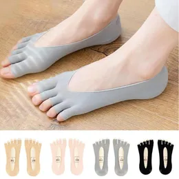 Women Socks 1 Pair Breathable Soft Elastic Open Toe Sock High Quality Invisible Foot Boat Ultra-thin Casual