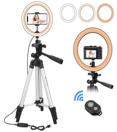 Flash Heads 26 Cm LED Ring Light With 100 Tripod Stand For Youtube Studio Camera Selfies Video Live Fill Lamp Pography Lighting1261291