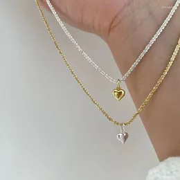 Anhänger Halsketten 2023 Trend Silber Farbe Funkelndes Herz Schlüsselbein Kette Choker Halskette Kragen Für Frauen Edlen Schmuck Hochzeit Party