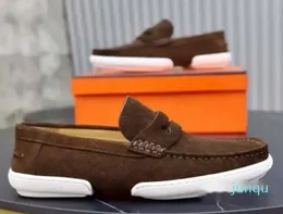 Gentleman Paris Guillaume loafer skor kalvskinn läder glid på destin moccasins klänning fest bröllop komfort skateboard promenad