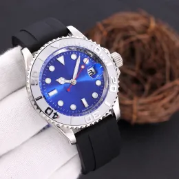 New Mens Yacht Watch 2813 Movimento Automático Aço Inoxidável Moda Mecânica Relógios Homens Borracha Strap Designers Luxurys Relógios de Pulso