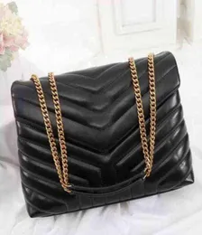 3A designer bag LOULOU shaped seam leather ladies metal chain shoulderhandbag flap bag messenger whole4731569