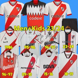 23 24 River Plate Soccer Jerseys Retro 86 95 96 97 09 10 15 16 18 19 Football Shirt de la Cruz Beltran Barco Maidana Borja Solari Rondon Shirt Classic
