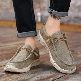 Dress Shoes casual shoes men's summer breathable wild man slip on wearresistant lightweight fashion flats plus size solid 230923