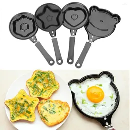 Pannor 1pc mini söt frukost ägg stekkruka non-stick pan pannkakor kök verktyg mögel vänd omelett