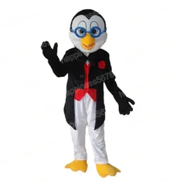 Wydajność Pingwin Mascot Costume Cartoon Postacie strój garnitur Karnawał Dorośli rozmiar Halloween przyjęcie świąteczne Karnawał garnitury garnitury