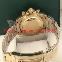 Orologio da uomo di alta qualità 40mm 116508 oro giallo 18 carati quadrante verde braccialetto con lunetta movimento automatico orologio da uomo orologi207n